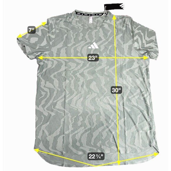 Adidas ULT ENG Tee Green running racing top Jersey shirt JK7808 Large - Picture 2 of 16